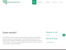 Tablet Screenshot of coopanest-pa.com.br